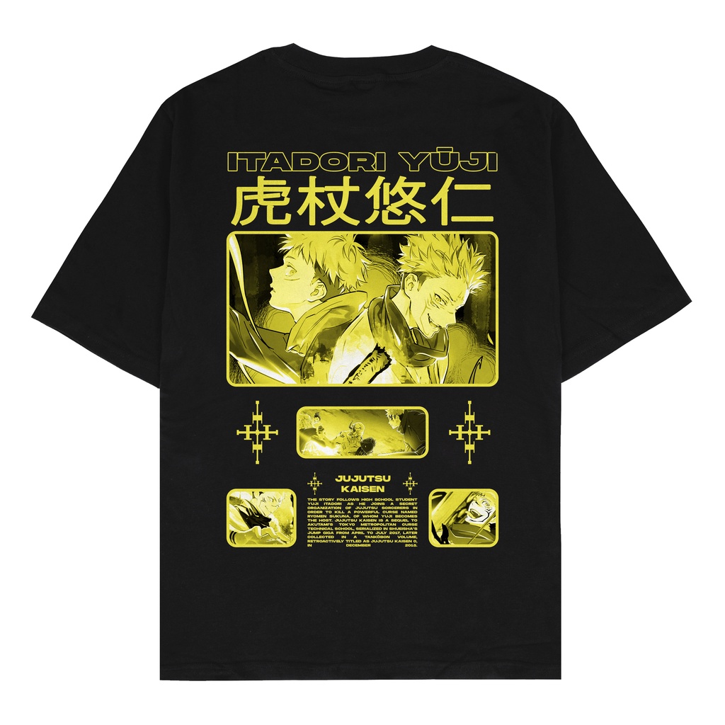 Jujutsu Kaisen Itadori Yuji | Kaos Anime | Kaos Jujutsu Kaisen | Baju Jujutsu Kaisen | Kaos Sukuna