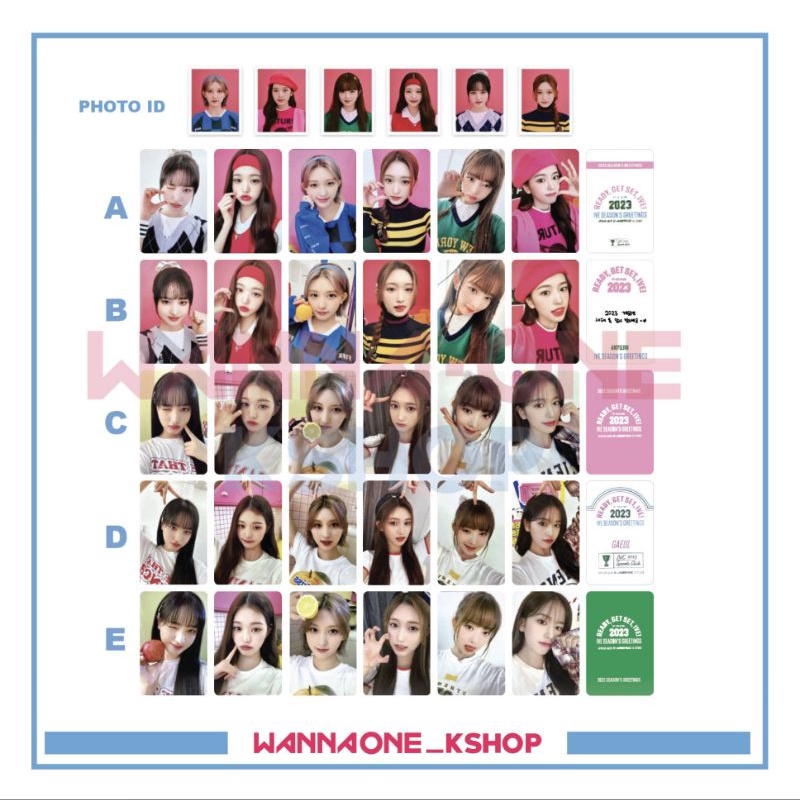 photocard ive season greeting 2023