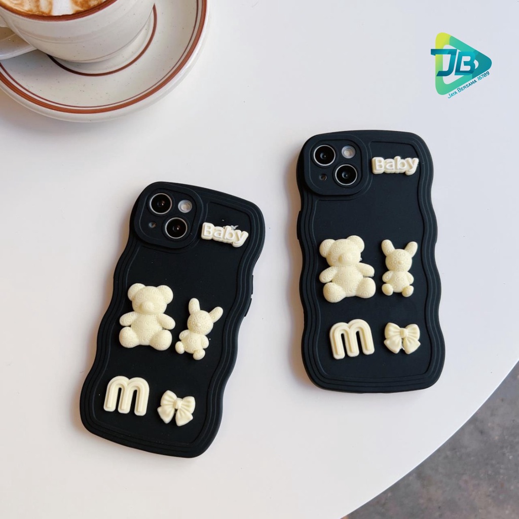 Y026 SOFTCASE 3D KARAKTER RABBIT MODEL GELOMBANG WAVE FOR INFINIX SMART 6 PLUS HOT 9 10 11 12 PLAY HOT 12 12I 20 20I 20S JB6857