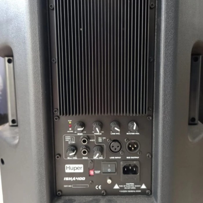 Paket speaker aktif huper 15 inch Ha400 subwoofer aktiv sw15 outdoor