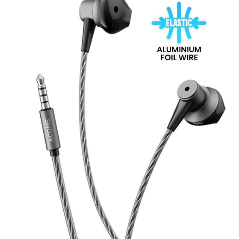 Acome AW08 Wired Earphone Headset - Tersambung Kabel, Garansi Resmi 1 Thn