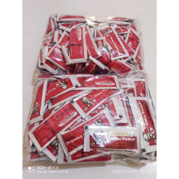 

saos sambal KFC /pak 100sachet