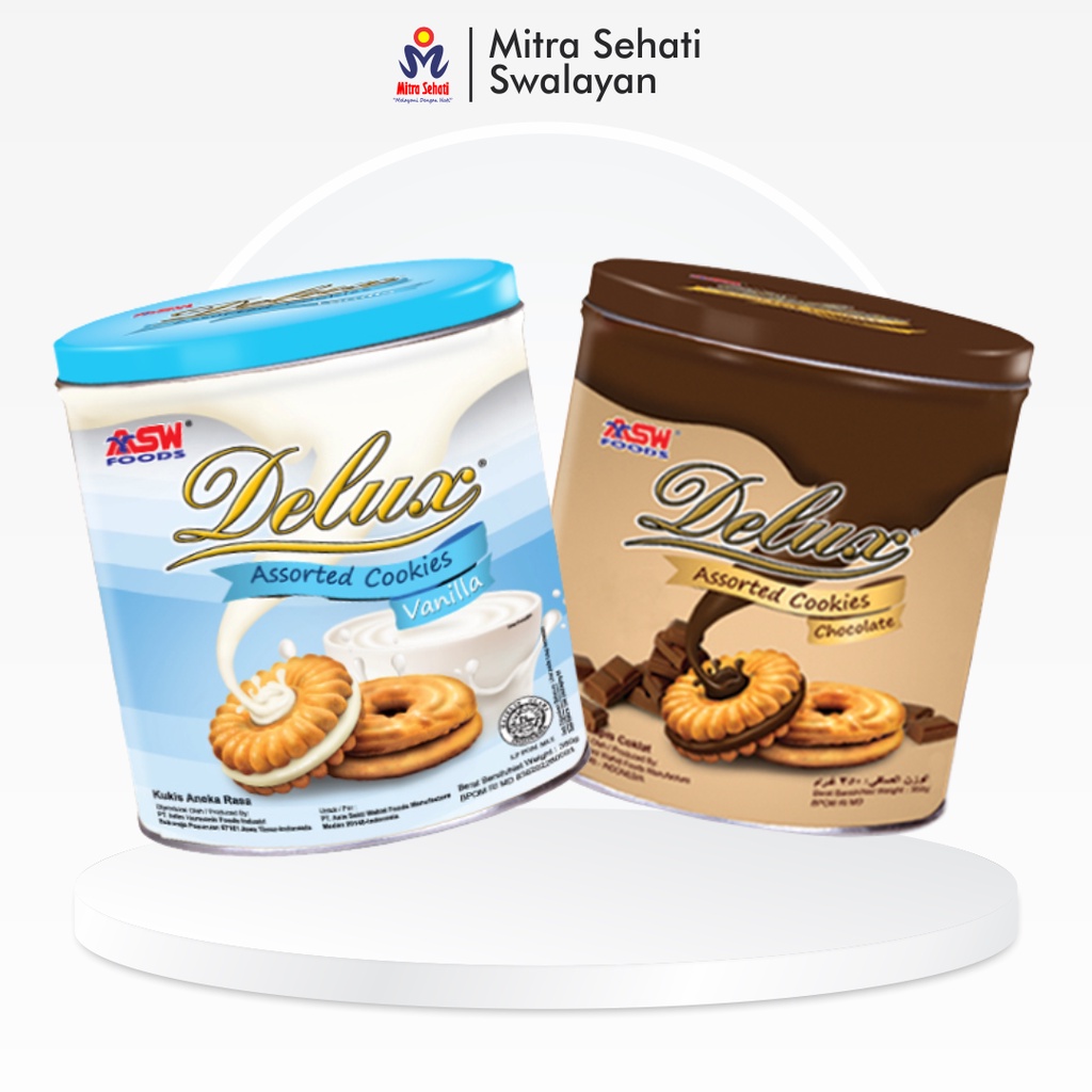 

ASW Deluxe Assorted Cookies COKLAT, VANILA 350gr - Mitra Sehati Swalayan