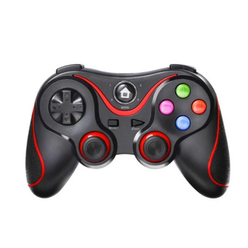 stik android gamepad wireless dan kabel cas +holder