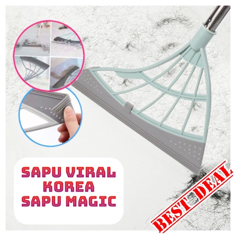 Sapu Lantai Ajaib Karet Sapu Magic Korea Magic Broom