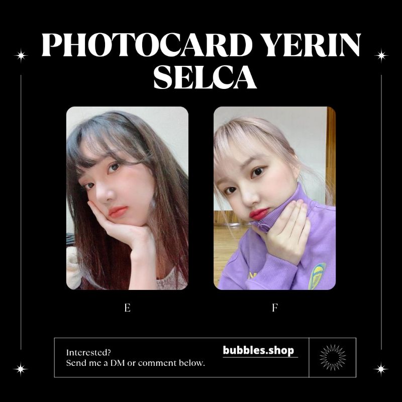 PHOTOCARD UNOFFICIAL YERIN G-FRIEND SELCA