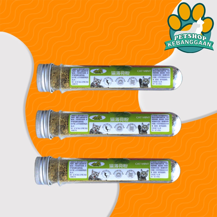 Serbuk Catnip HAHOLE Natural Organik Untuk Kucing Kemasan Tube 40 ML