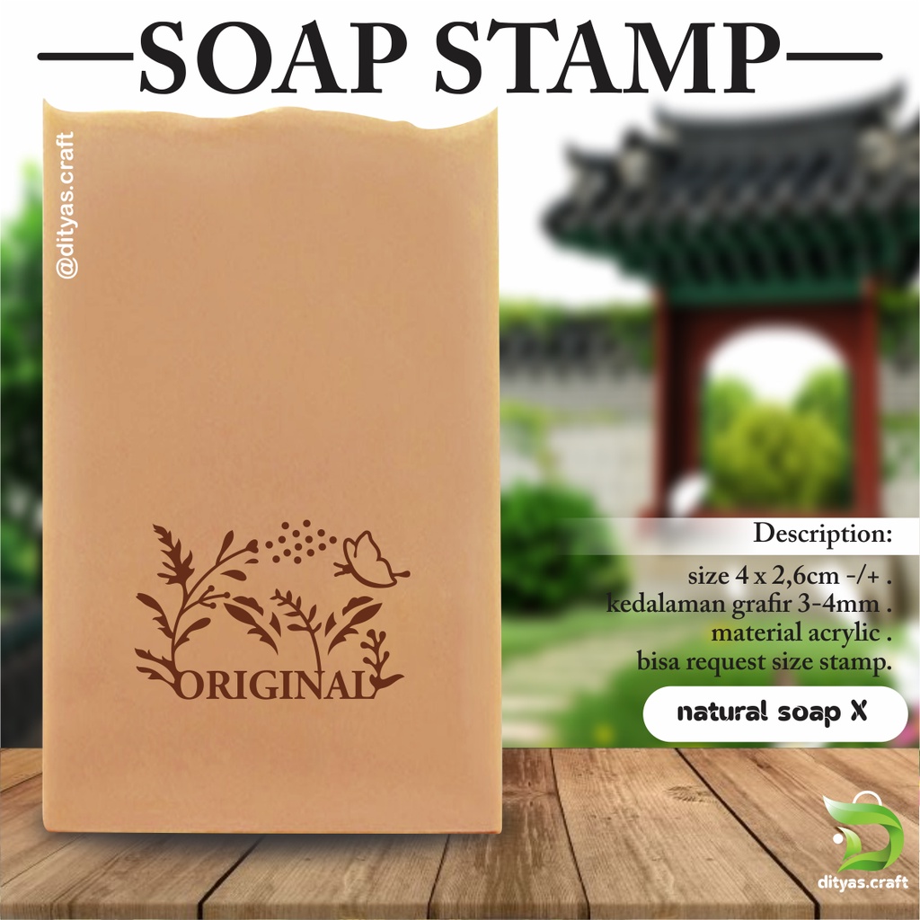 

soap stamp / stempel sabun / natural soap X