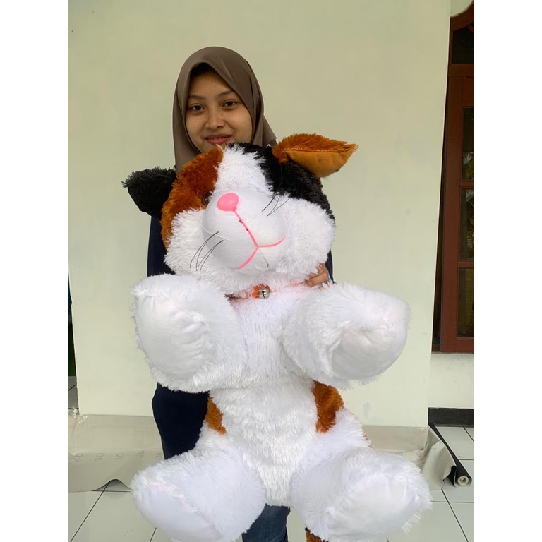 SNI BONEKA KUCING JUMBO 1 meter CAT ESMERALDA SNI untuk kado ulang tahun anak pacar teman laki perempuan pria wanita cowok cewek   gemes import ori premium original JUMBO BESAR MINI KECIL  everly.id everlyid gemoy lucu