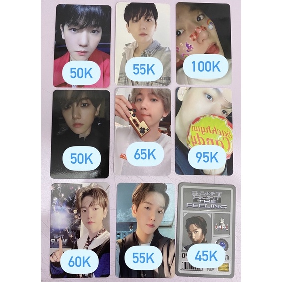 EXO BAEKHYUN OFFICIAL PHOTOCARD PC