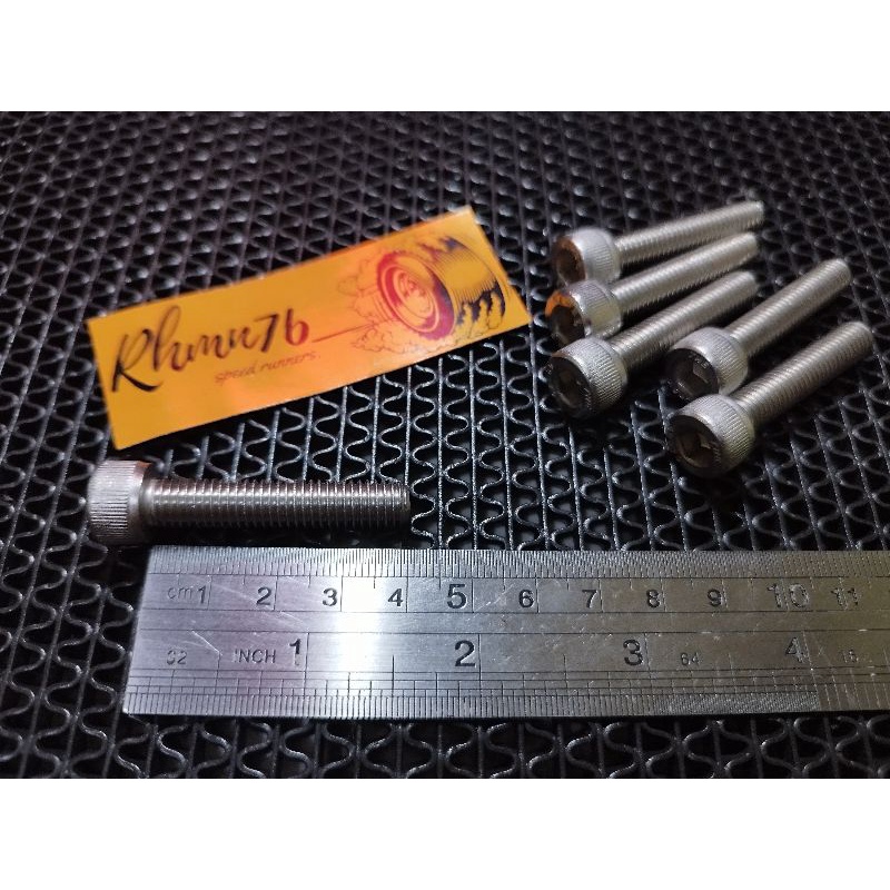 Baut L stainless ukuran 12 panjang 4cm