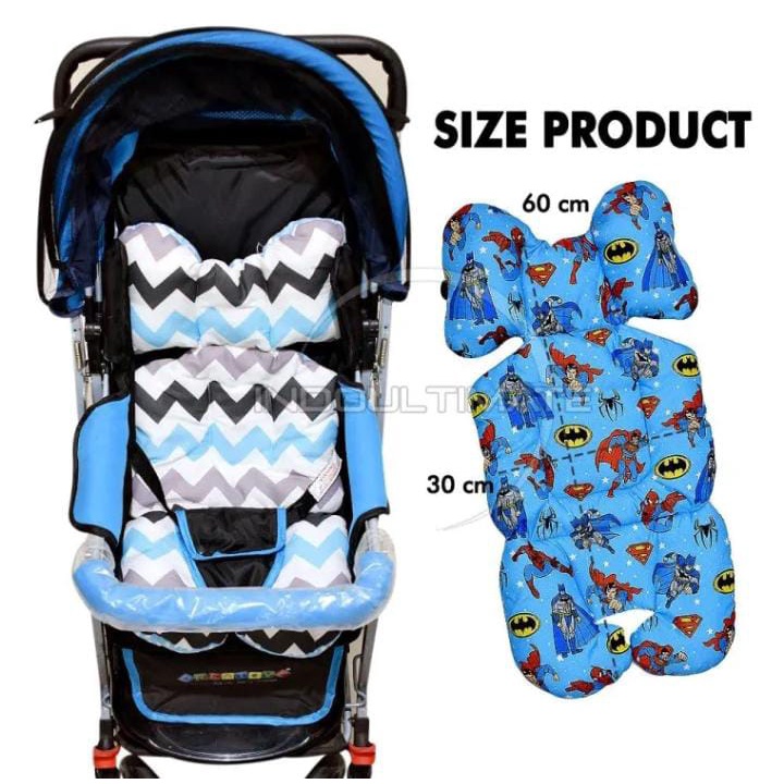 Alas Stroller Bayi Alas Stroller Pad Universall Alas Cewek Cowok Kereta Dorong Bayi Bantal Bayi Alas Tidur Bayi Tampat Tidur Bayi ASB-02 (motif Tayo)