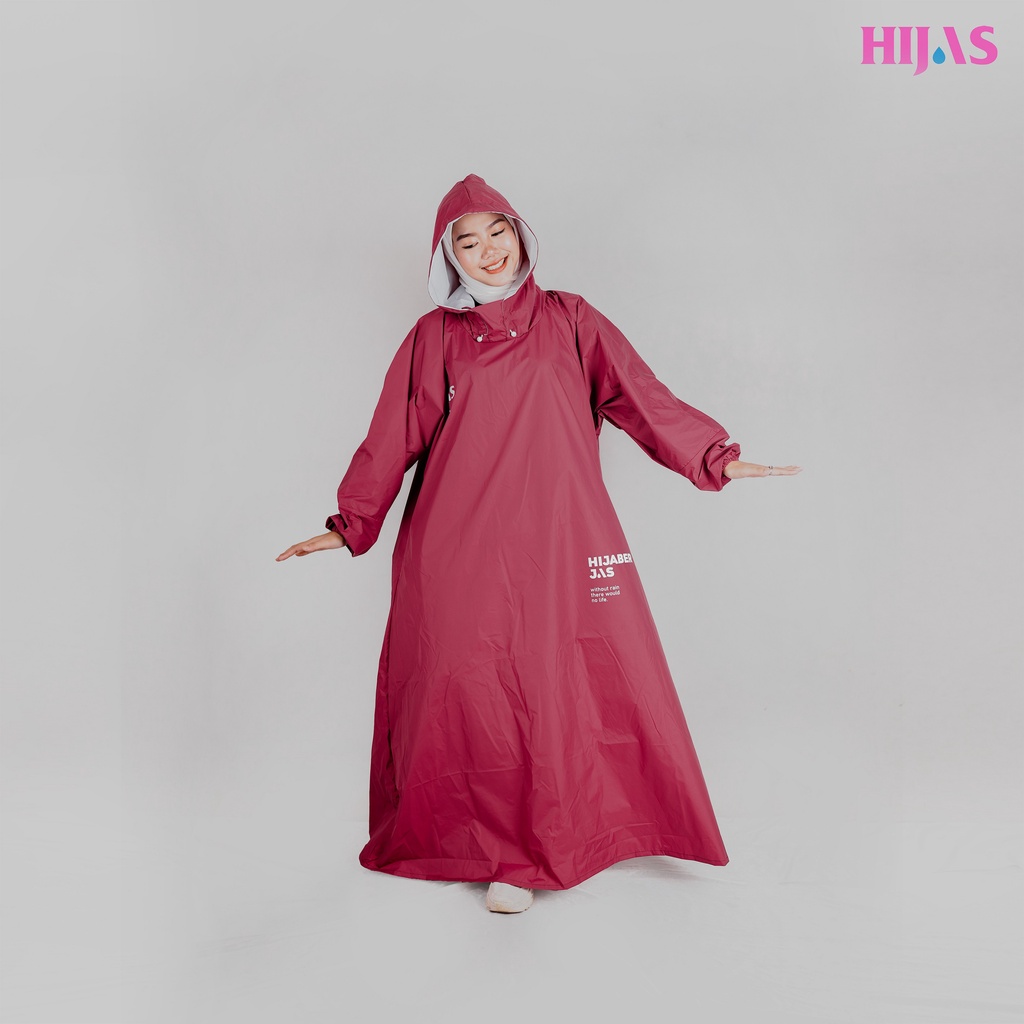 JAS HUJAN HIJAB/JAS HUJAN SYAR'I/JAS HUJAN JUMBO/JAS HUJAN GAMIS/JAS HUJAN WANITA - HIJAS WATERPROOF