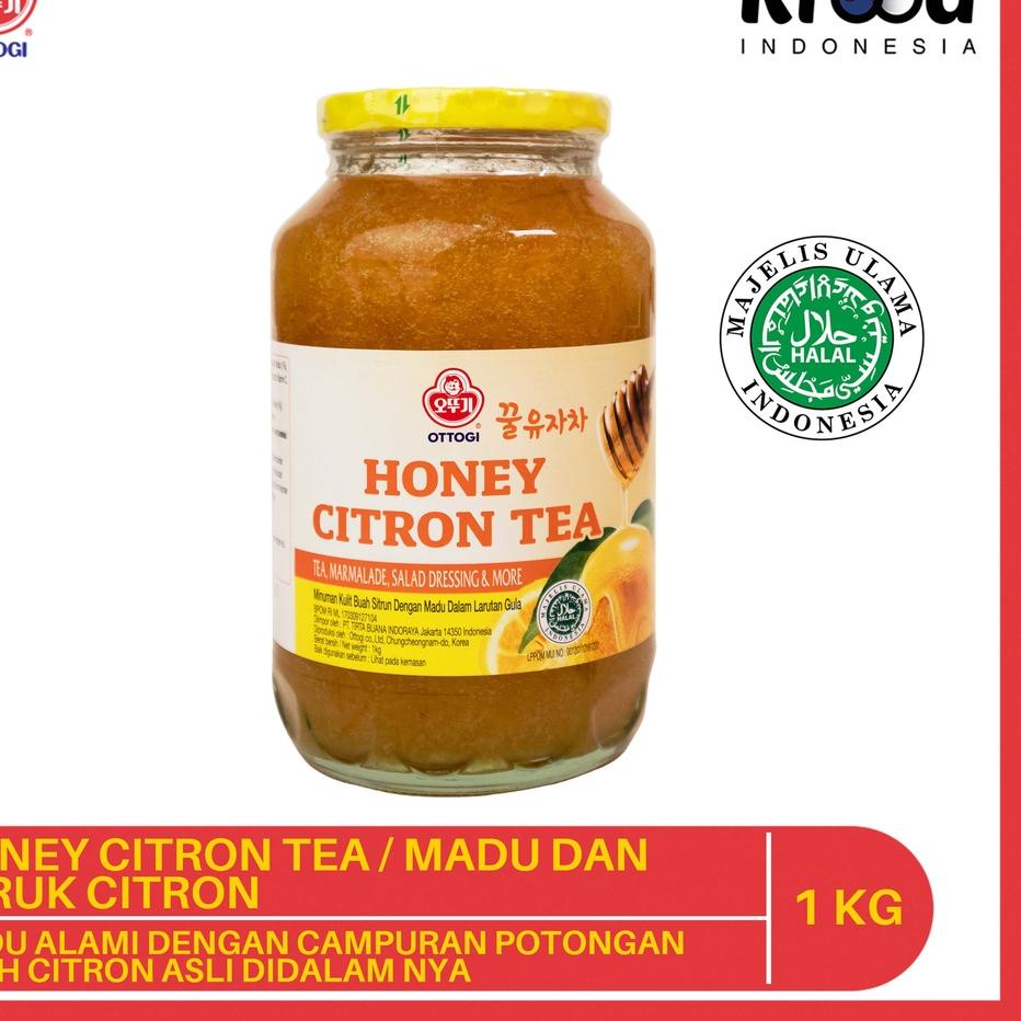 

♛ KFoodInd X Ottogi - Halal Honey Citron Tea 1 Kg ➻