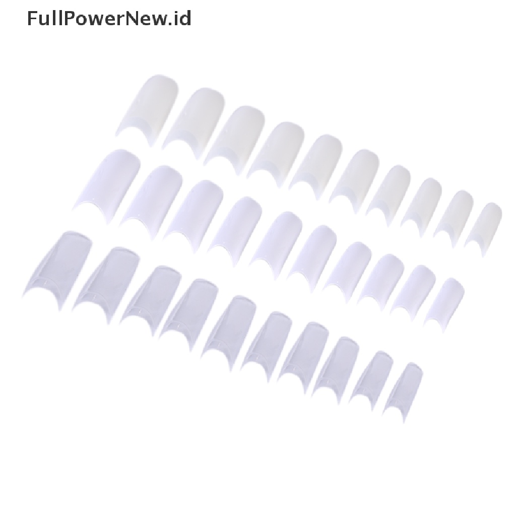 Power 500Pcs Clear White Natural French Palsu Akrilik Nail Art Tips UV Gel ID