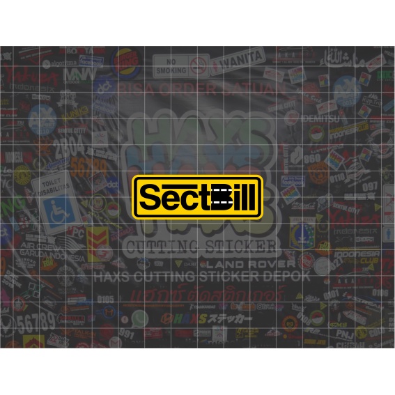 Cutting Sticker Sectbill Ukuran 5 cm