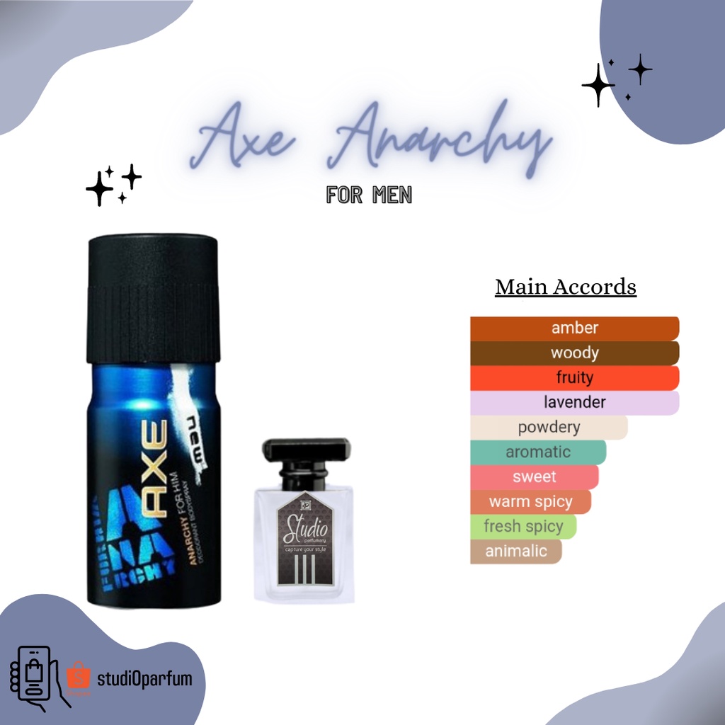 STUDIO PERFUMERY Parfum Aroma AXE ANARCHY 30ml | EAU DE PARFUM | INSPIRED PARFUM