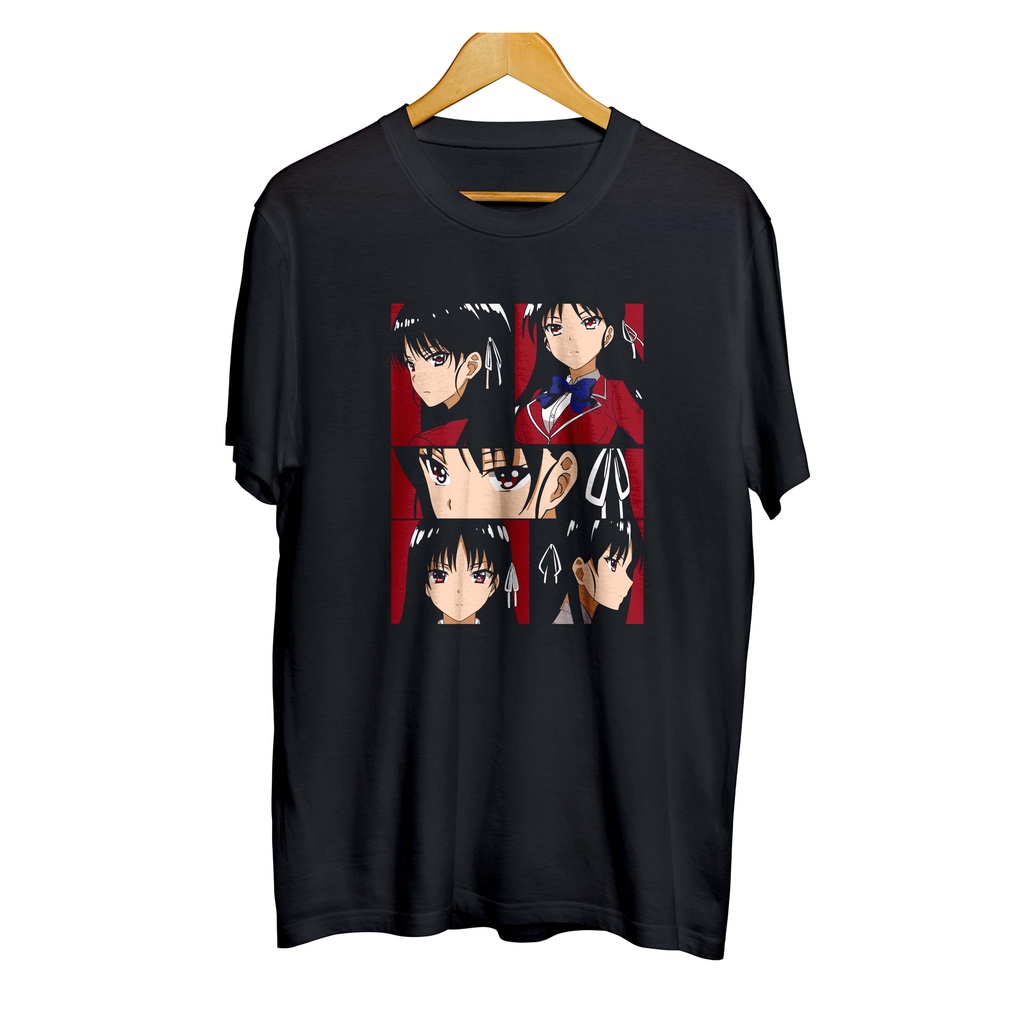 Kaos distro infinite anime SUZUNE HORIKITA GRID - YOU ZITSU  material combed 30s