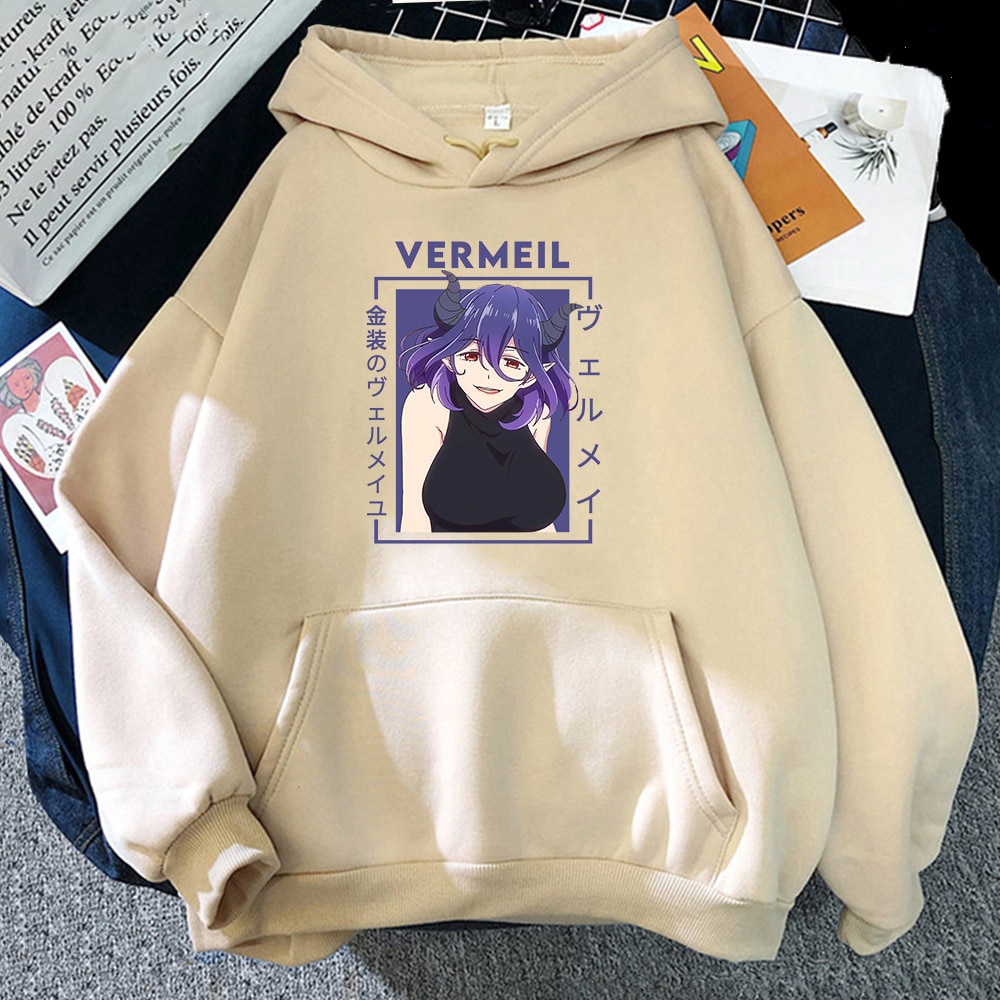 Vermeil in Gold Japanese Anime Hoodie Waifu Senpai Hentai Pullovers Long Sleeve Hoodie