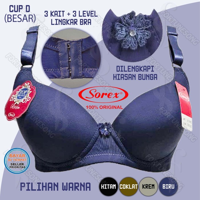 Mamia & Sofra IN-BR4311PLD-40D D Cup Full Coverage Bra - Size 40 - Pack of 6