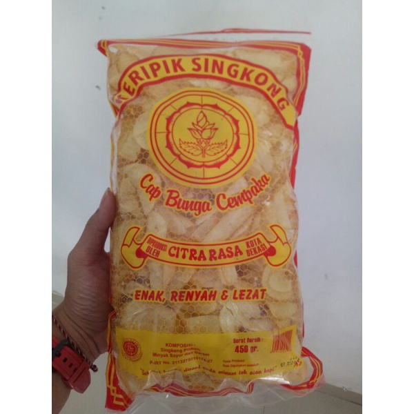 

Keripik Singkong 1 DUS 450gr Renyah bunga cempaka