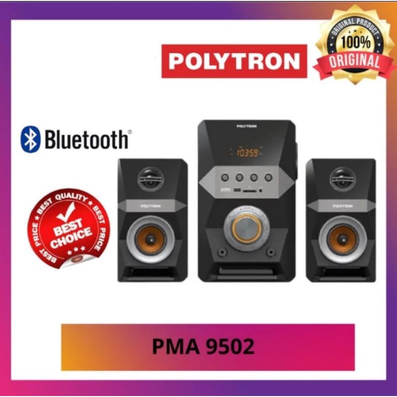 SPEAKER AKTIF MULTIMEDIA POLYTRON PMA9502 / SPIKER BLUETOOTH PMA 9502 PMA9522