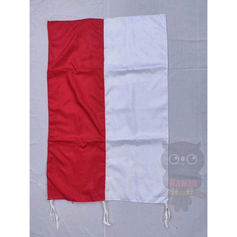 BENDERA MERAH PUTIH BENDERA INDONESIA BAHAN SATIN PELES MURAH UK.90X135CM