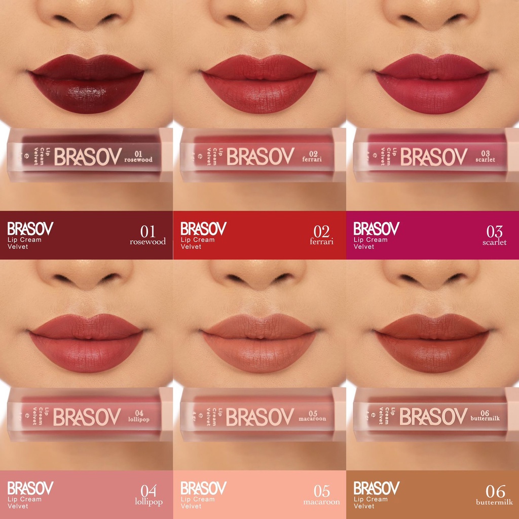 BRASOV Lip Cream Velvet - Lip Care Color Pigmented