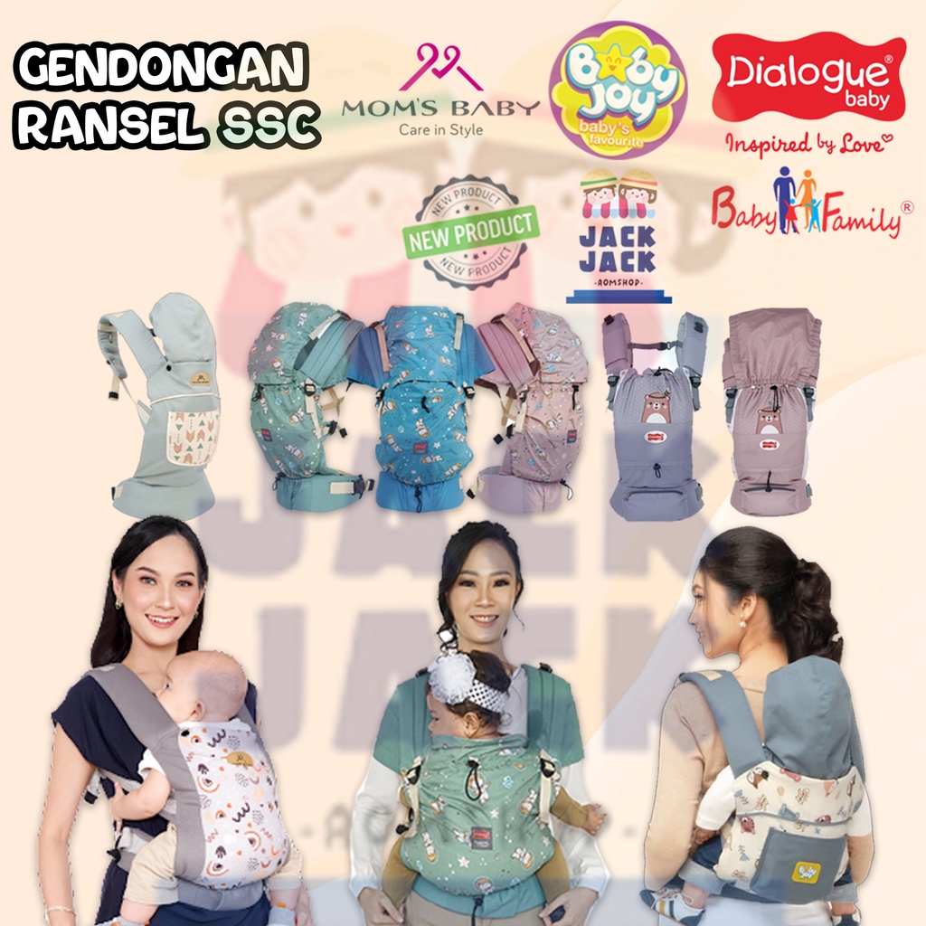 DIALOGUE MOMS BABY BABY JOY Gendongan Bayi Ransel | DIALOGUE MOMS BABY BABY JOY Gendongan Bayi Depan | DIALOGUE MOMS BABY BABY JOY Gendongan SSC