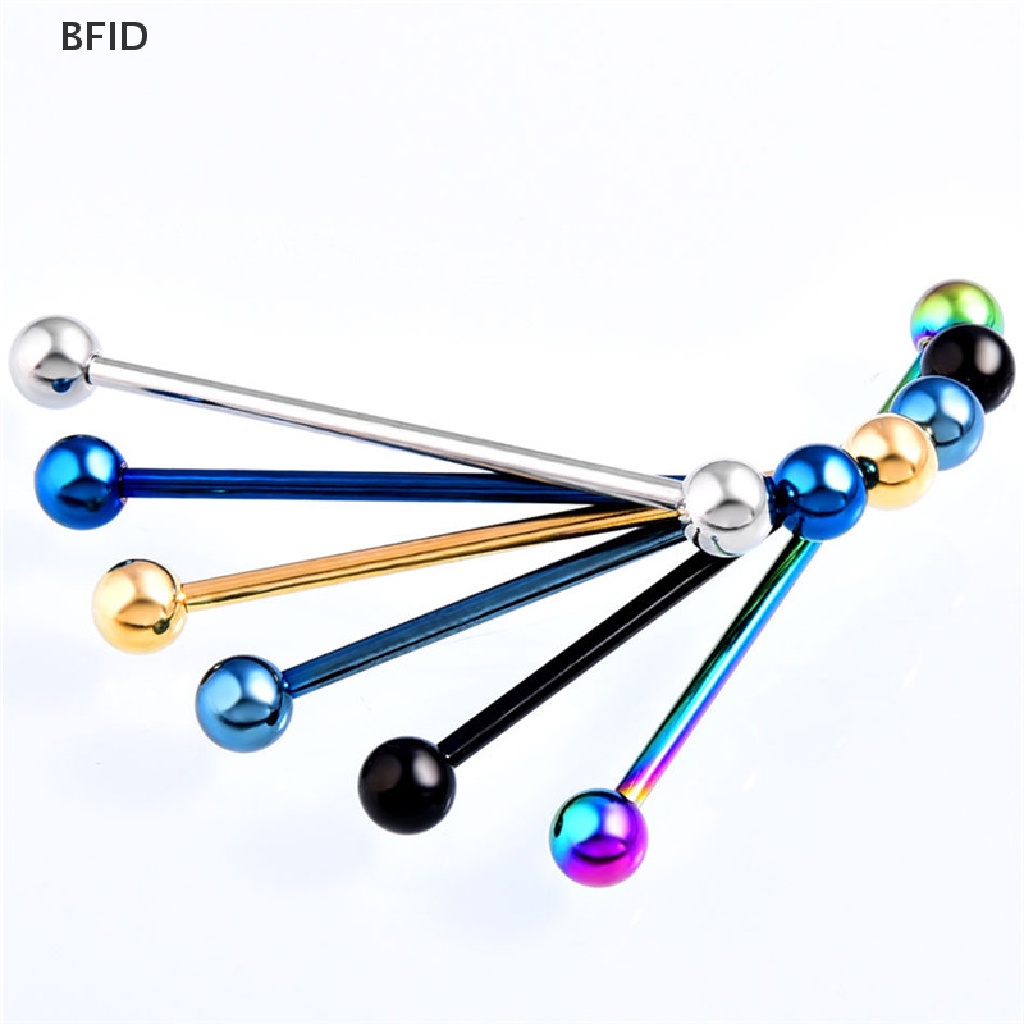 [BFID] Surgical Steel Industrial Bar Scaffold Ear Barbell Ring Wanita Perhiasan Bedah Baja Industrial Bar Scaffold Ear Barbel Cincin Wanita Perhiasan2018 Surgical Steel Industria