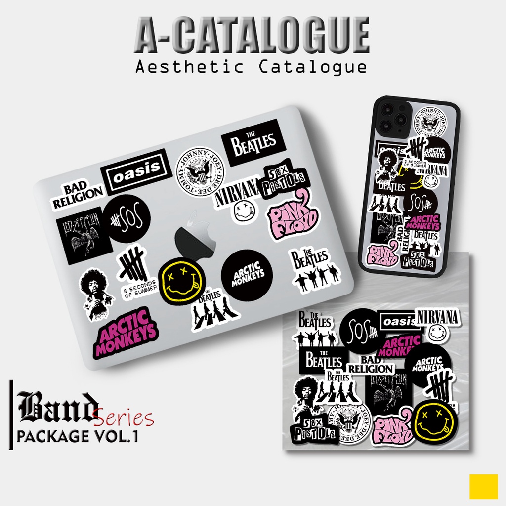 

Sticker Aesthetic Catalogue Waterprooft Band Series || BAND VOL.1