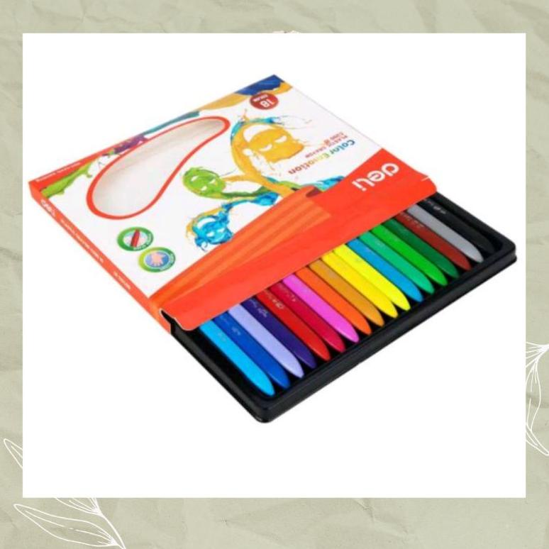 

( Bisa Cod ) Deli Crayon Pewarna Cerah Anti Kotor di Tangan ~