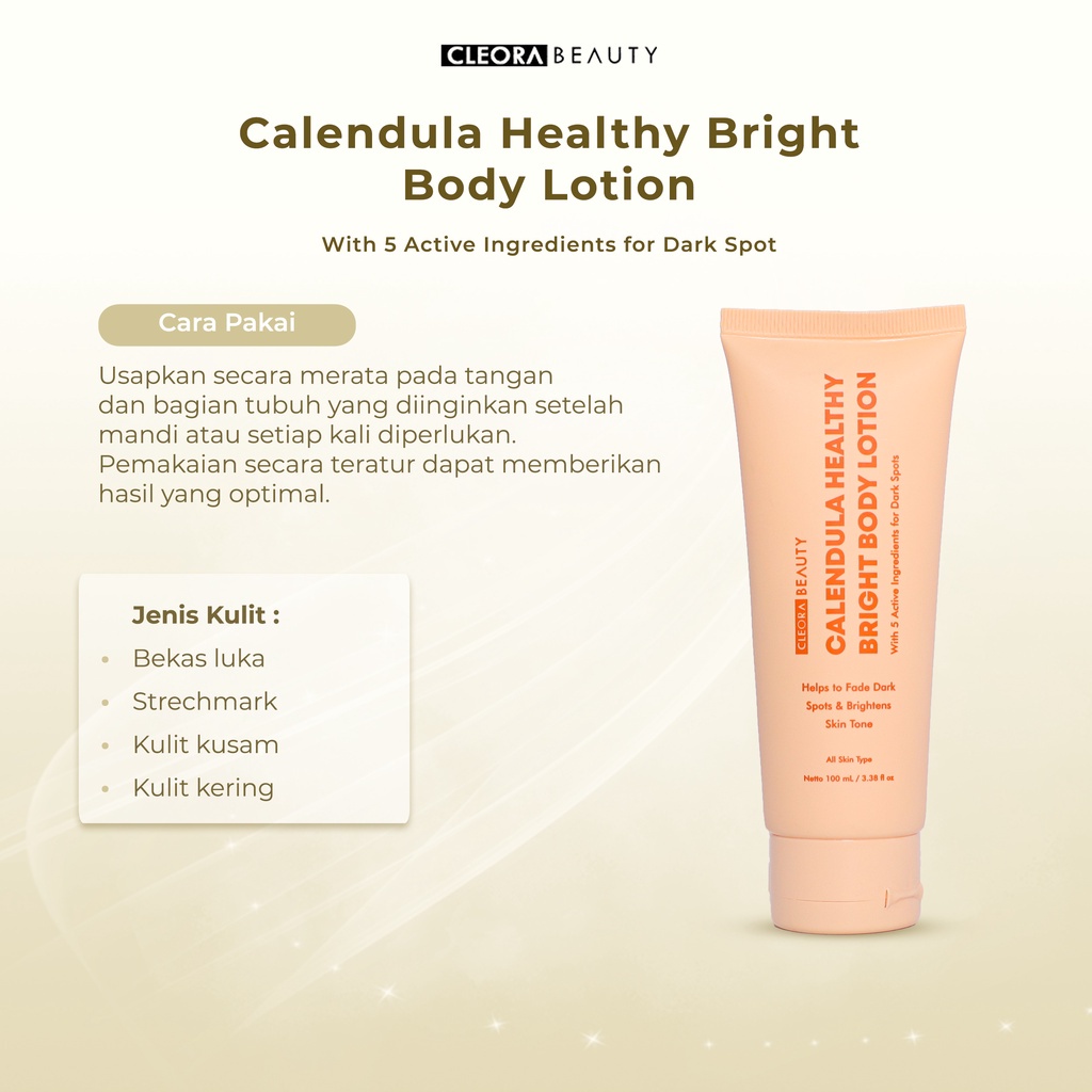 Cleora Calendula Healthy Bright Body Lotion