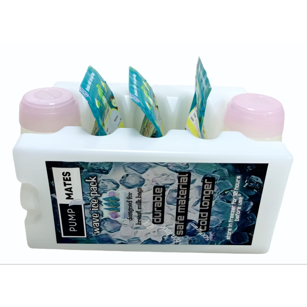 PUMP MATES Wave Ice Gel or Breast Milk Bags - Ice Gel Kantong ASI