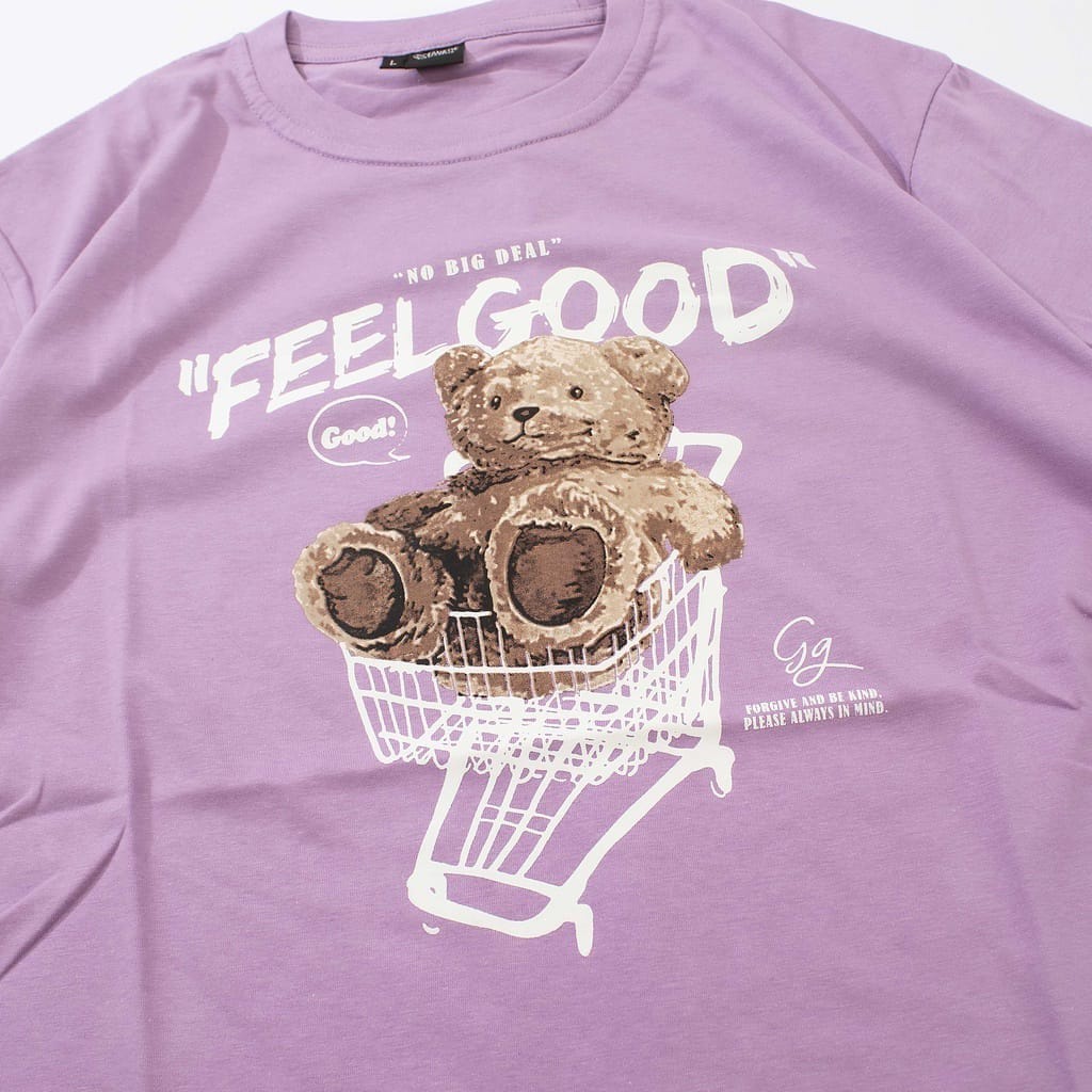 MakeGrosir - KAOS WANITA OVERSIZE TROLLEY BEAR