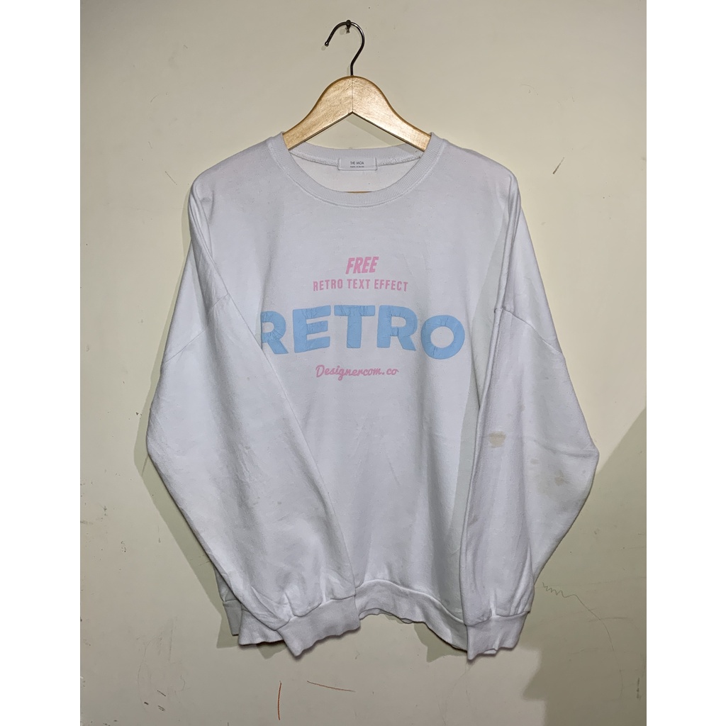 the moa crewneck white size XL second