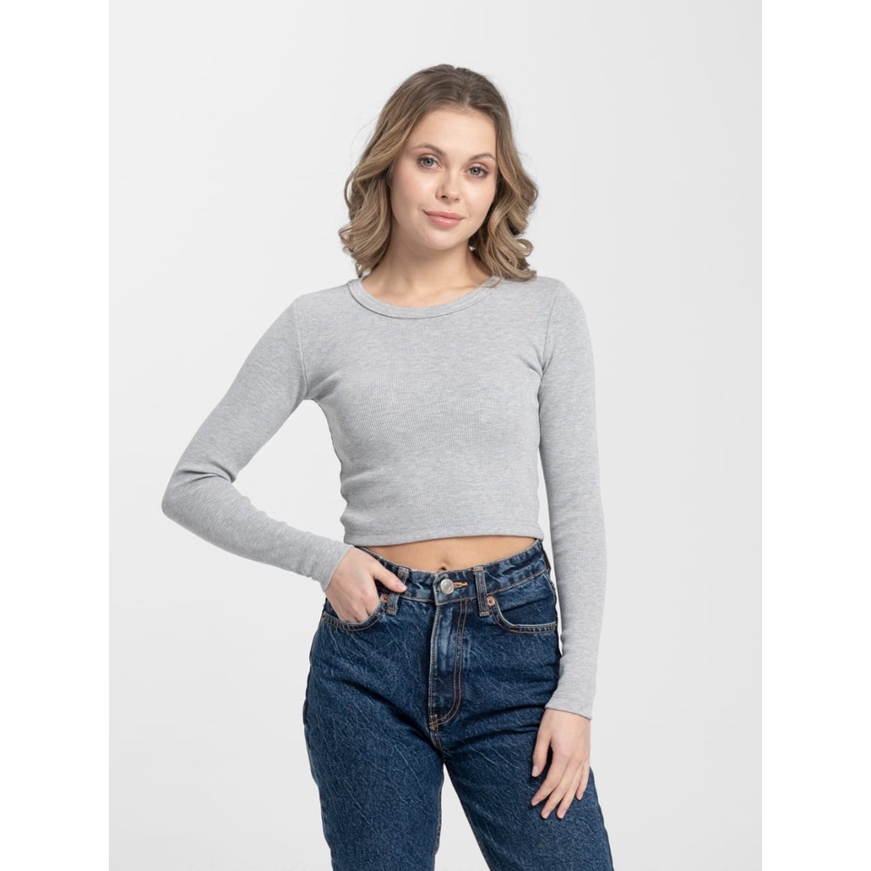 baju rajut crop top/blouse atasan wanita