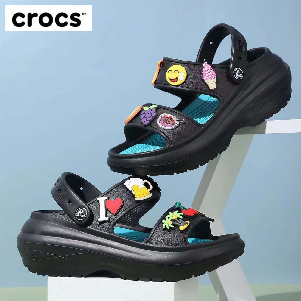 Crocs Sandal Wanita/ Classic By Crocs/ Free Jibbits Pantai