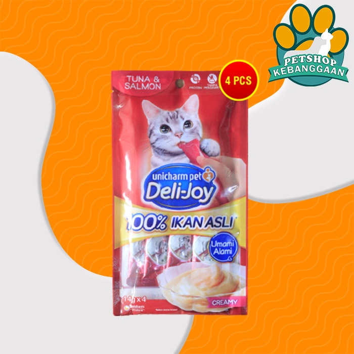 Snack Kucing Deli Joy Creamy Cat treat Cemilan 14 Gram