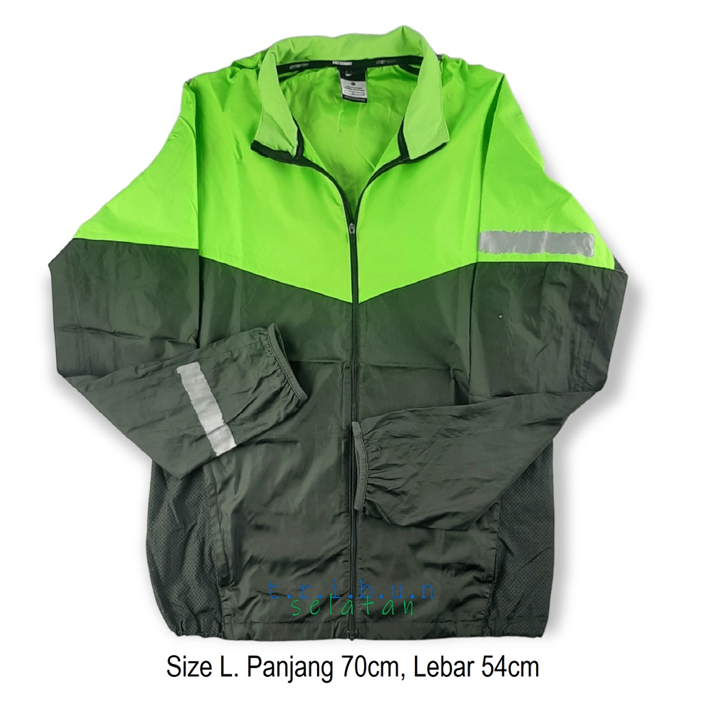 Nike Sweater Hoodie Tracktop Jaket Hijau Stabilo