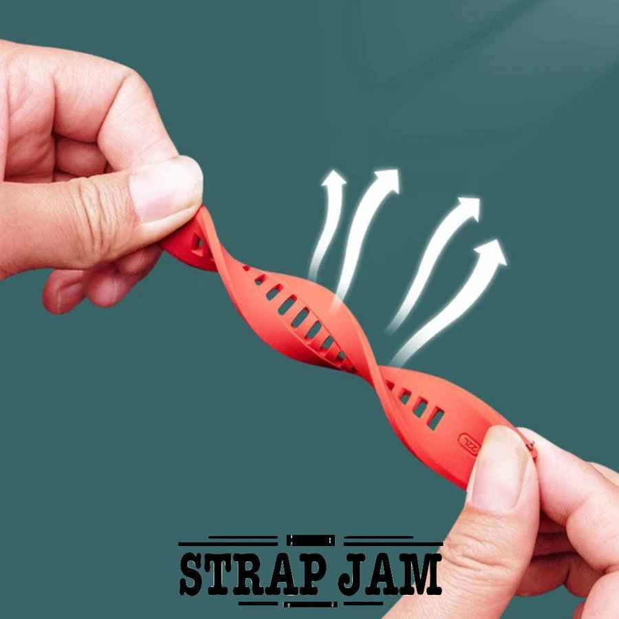 XLF Tali Jam Tangan Haylou Solar Plus RT3 - Strap 22mm Silikon Buckle Silver