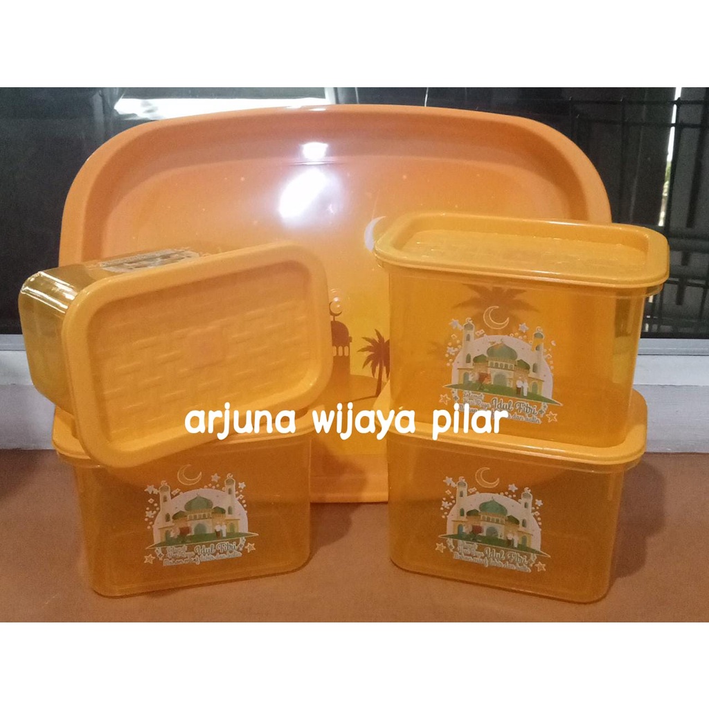 Toples lebaran 500 gr+ nampan set 4 HIRO + bubblewrap