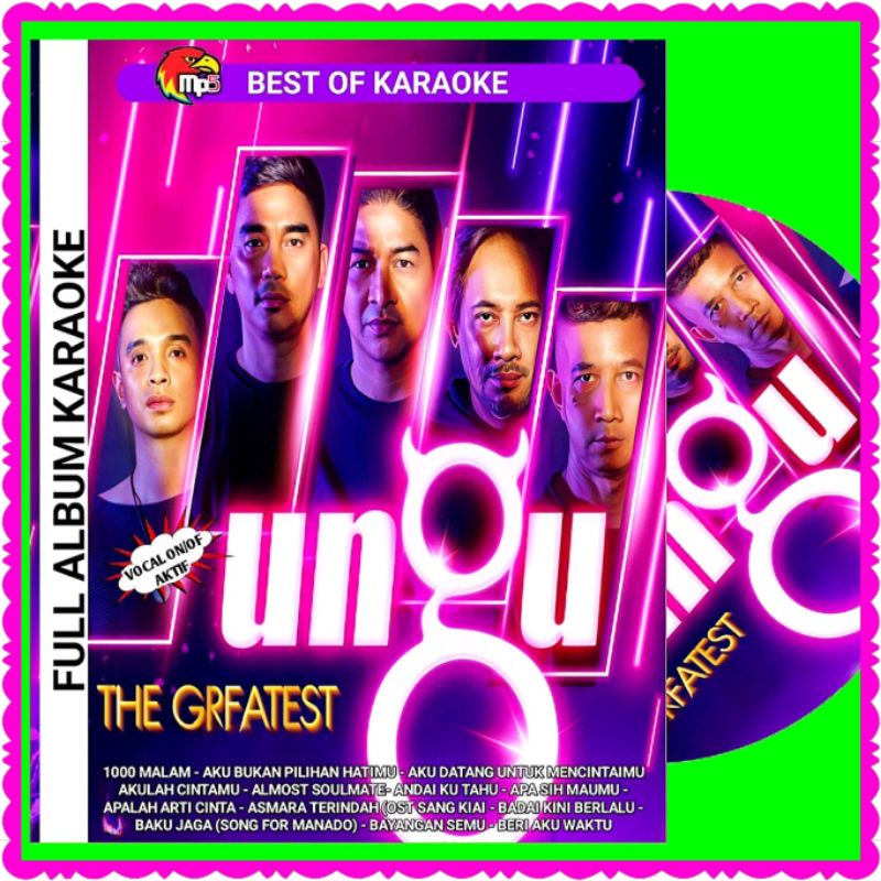 KASET DVD MP5 80 LAGU KARAOKE BAND UNGU LENGKAP-VOCAL ON OF AKTIF -LAGU UNGU- ALBUM LAGU UNGU- UNGU 