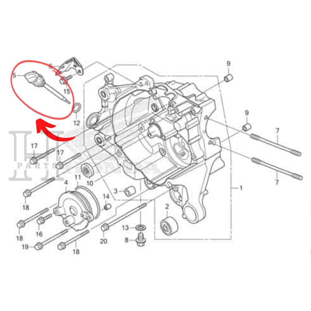 TUTUP COLOKAN OLI ATAS GAUGE OIL LEVEL NEW BEAT SPACY SCOOPY VARIO 110 FI ESP 15651-KZL-930 ASLI ORIGINAL AHM HGP HONDA awww