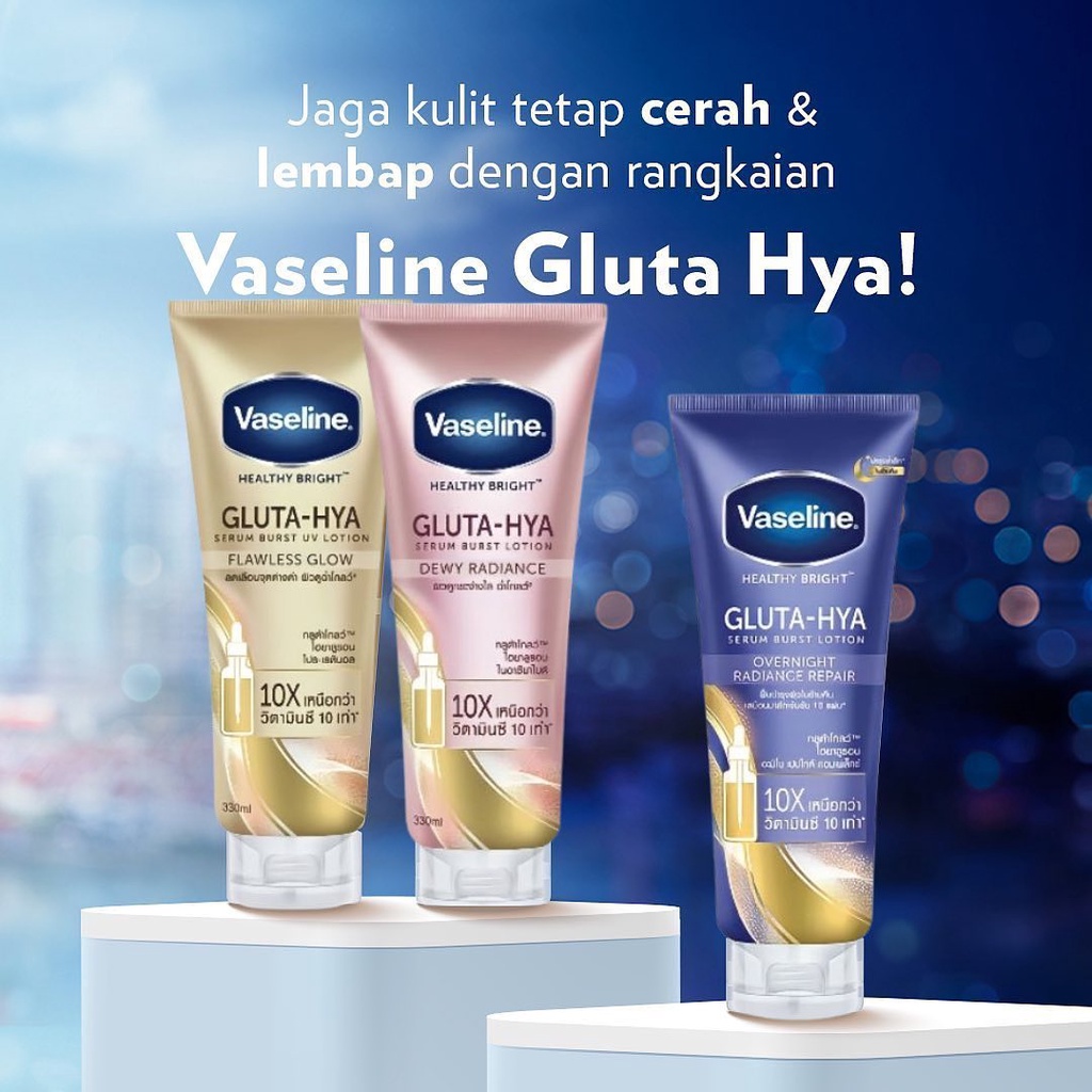 ★ BB ★ Vaseline Healthy Bright​ Gluta Hyaluron Niacinamide Serum Lotion Dewy Radiance - Flawless Bright 200ML