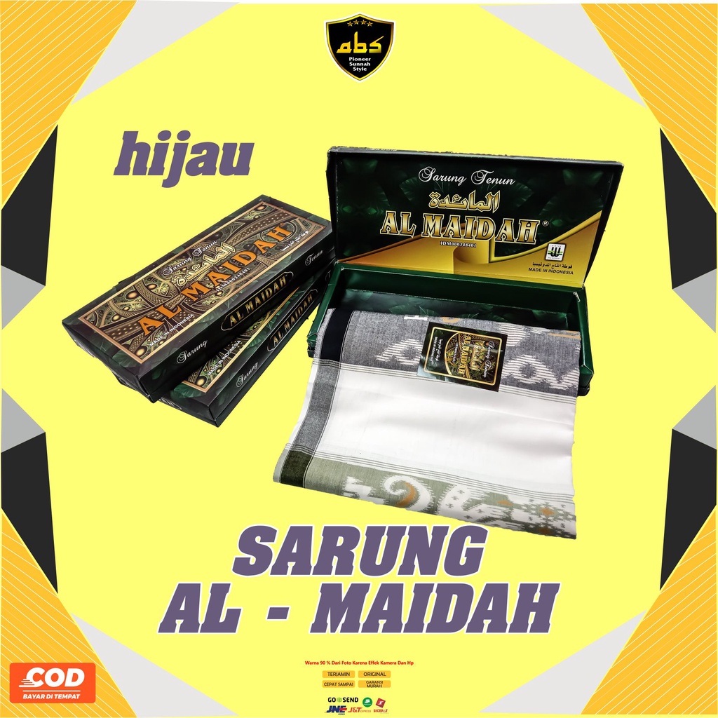 Kain Sarung Tenun Al Almaidah Motif Rayon Sarung Dewasa Terlaris Kain Pria Wanita Abu Sulthan