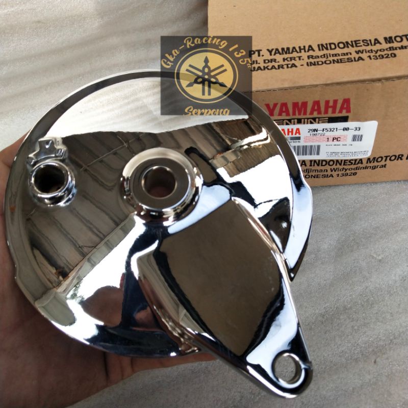 TUTUP TROMOL PANEL BELAKANG RX KING ORIGINAL CROM