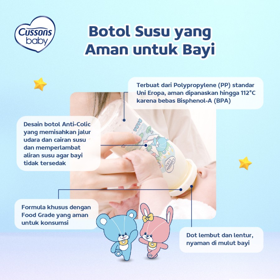 CUSSONS BABY BOTTLE BABA &amp; TATA BOTOL ODOT BAYI