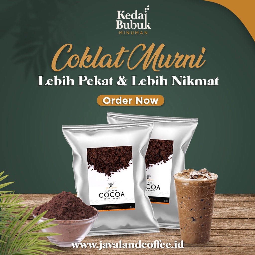 

Javaland Bubuk Minuman Coklat Murni / Pure Cocoa 1Kg - Premium Plain