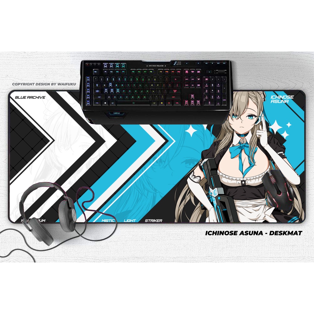 Deskmat / Mousepad Game Blue Archive - Ichinose Asuna